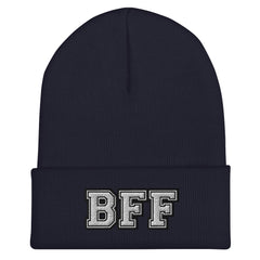 BFF Best Friend Cuffed Beanie - Best Friend Forever Pair Beanie