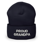 Proud Grandpa Cuffed Beanie - Best Grandparent Beanie