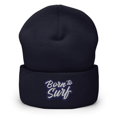 Born to Surf Cuffed Beanie - Surfing, Beach Surfer