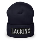 Lacking Statement Cuffed Beanie - Humorous Expression Beanie