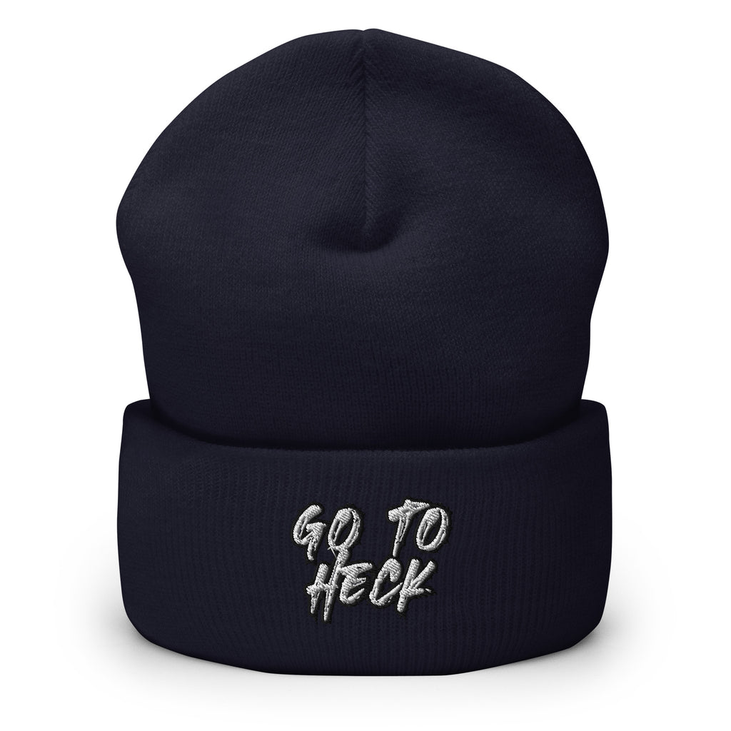 Go to H*ck Cuffed Beanie - Funny Blasphemy Beanie