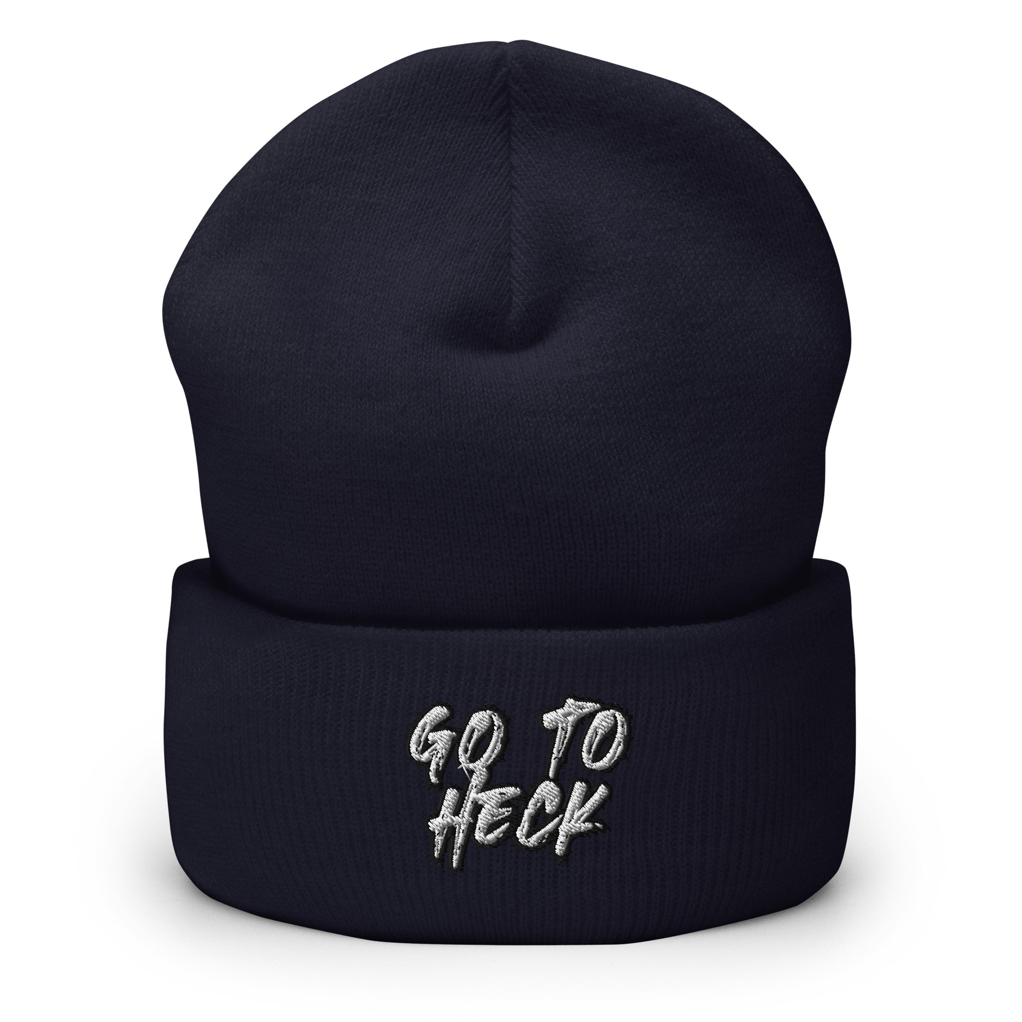 Go to H*ck Cuffed Beanie - Funny Blasphemy Beanie