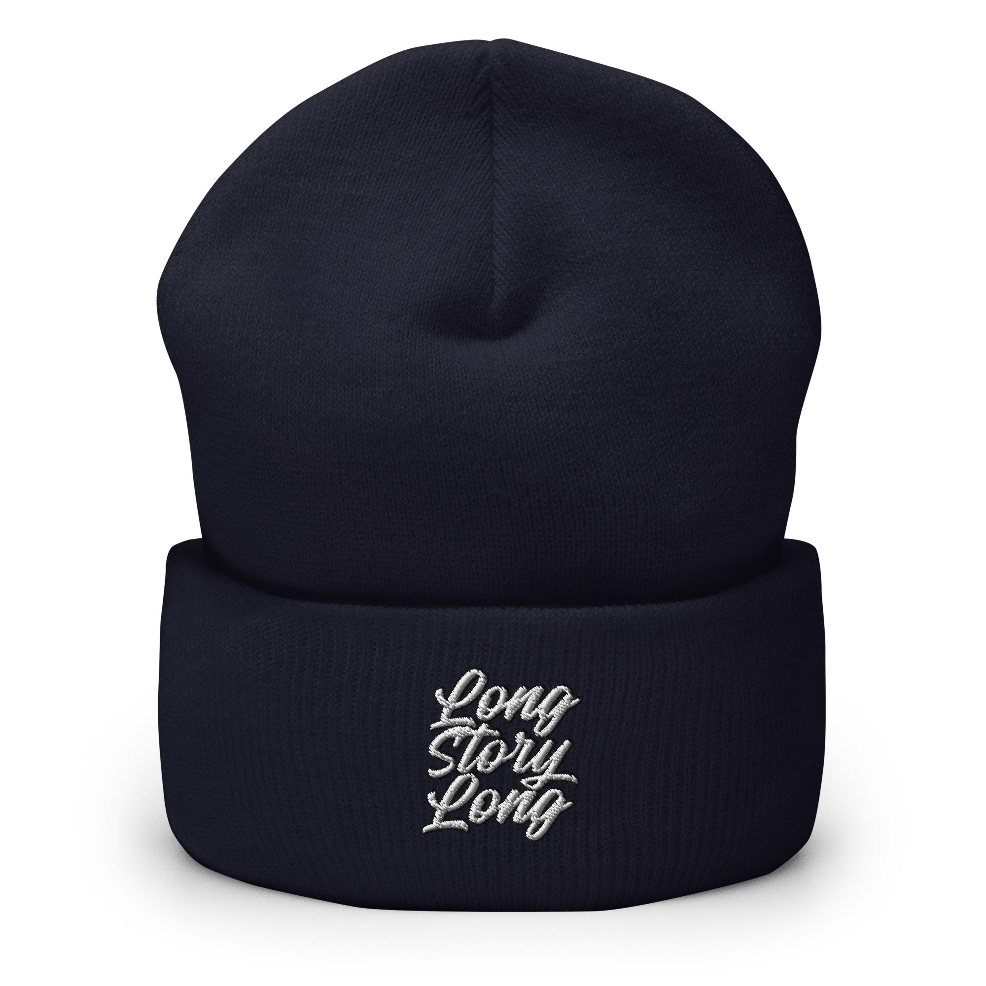 Long Story Long Cuffed Beanie - Funny Statement Beanie