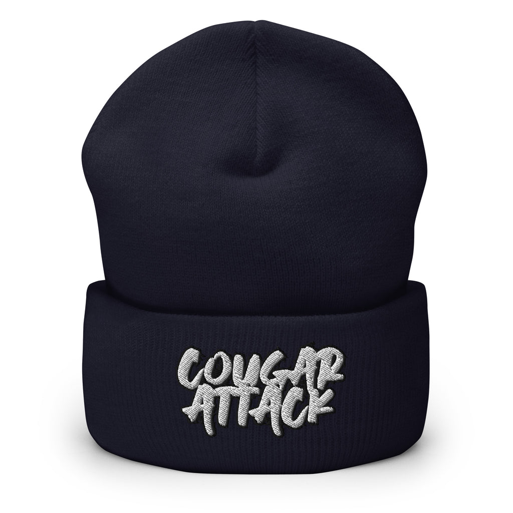 Cougar Attack Cuffed Beanie - MILF Mommy Cougar Beanie