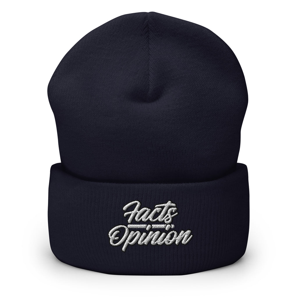Facts Over Opinion Cuffed Beanie