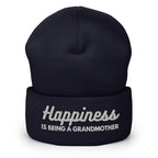Happiness is Being a Grandmother Cuffed Beanie - Best Grandparent Beanie