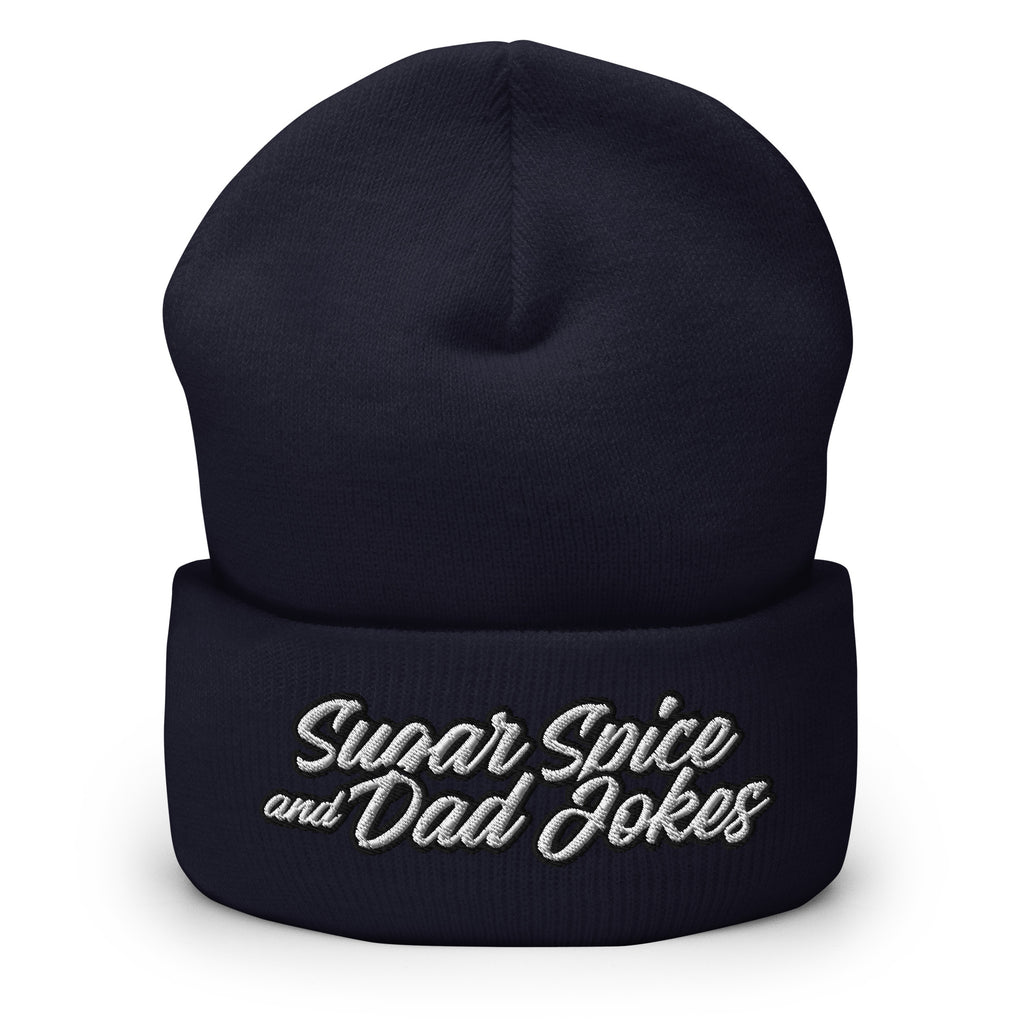 Sugar Spice and Dad Jokes Cuffed Beanie