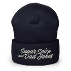 Sugar Spice and Dad Jokes Cuffed Beanie