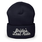 Bride's Last Ride Cuffed Beanie - Bridal Wedding Beanie