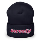 Sweety Cuffed Beanie - Sweetie Women's Statement Beanie