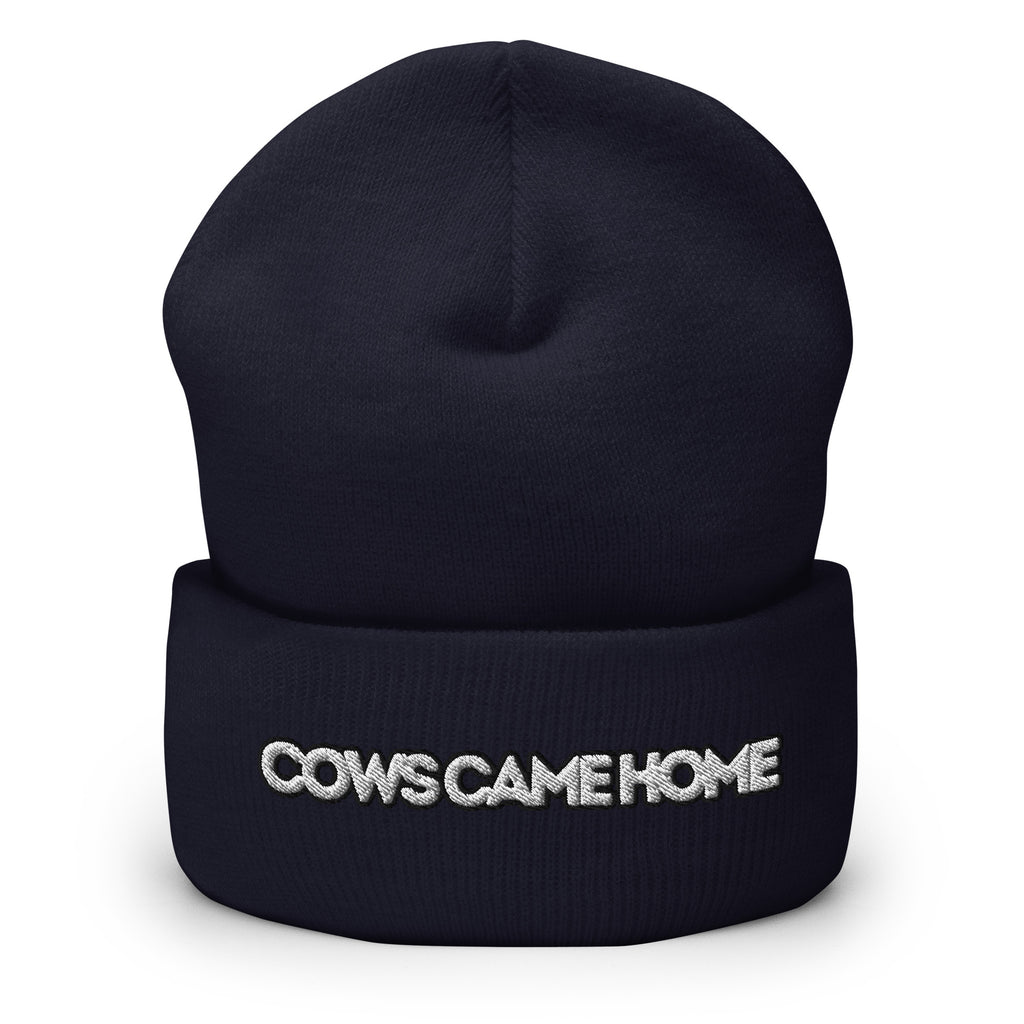 Cows Came Home Cuffed Beanie - Cow Come Home
