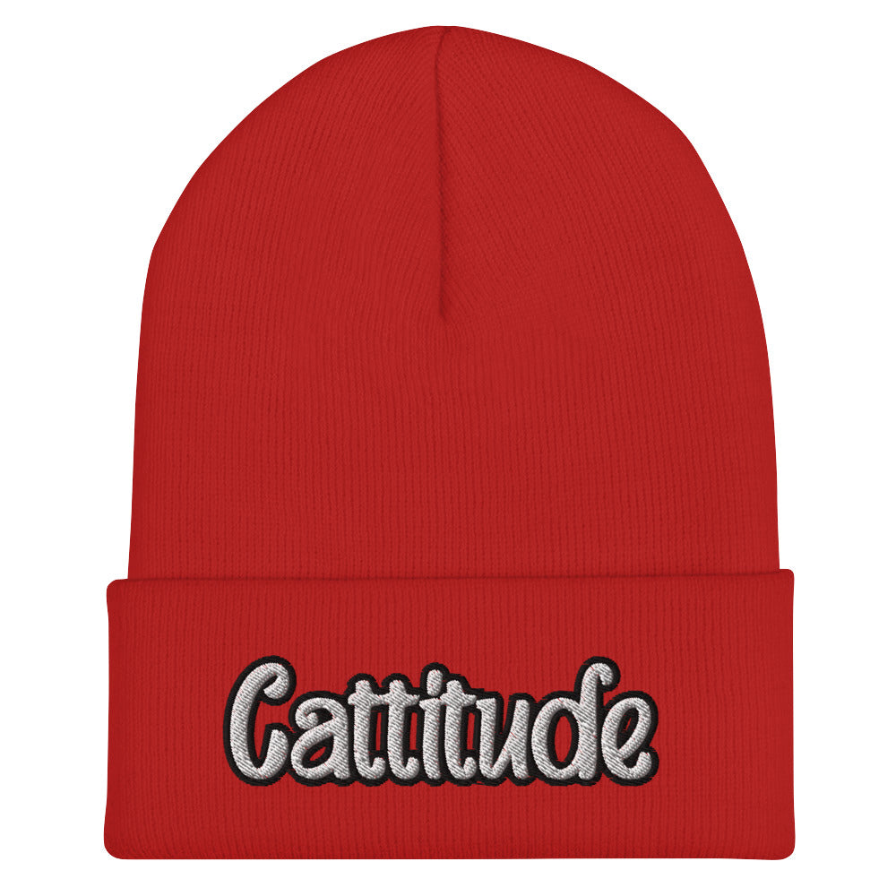 Cattitude Beanie - Cat Lover Attitude