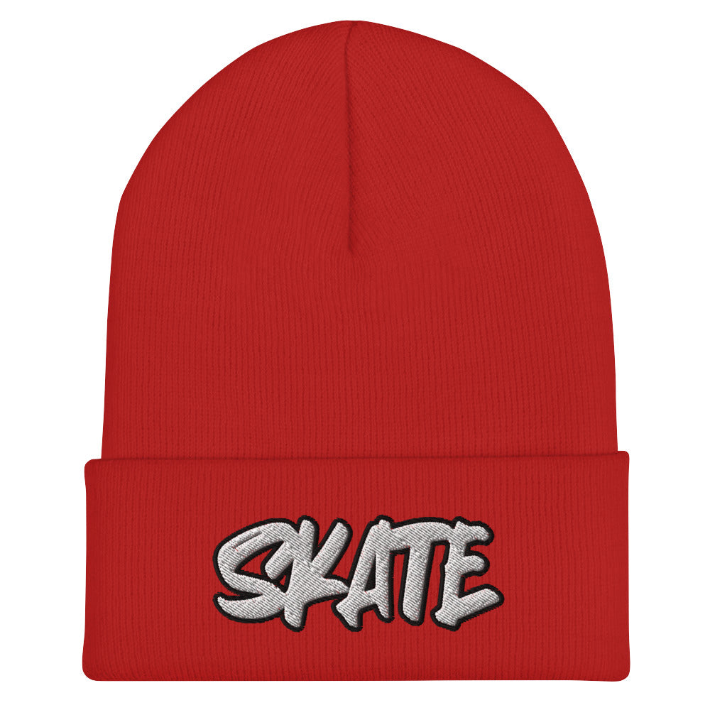 Skate Cuffed Beanie - Skating, Rollerblade, Skater Boy Girl