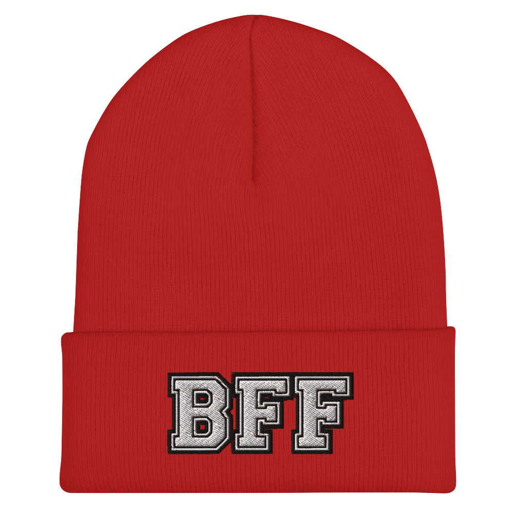 BFF Best Friend Cuffed Beanie - Best Friend Forever Pair Beanie