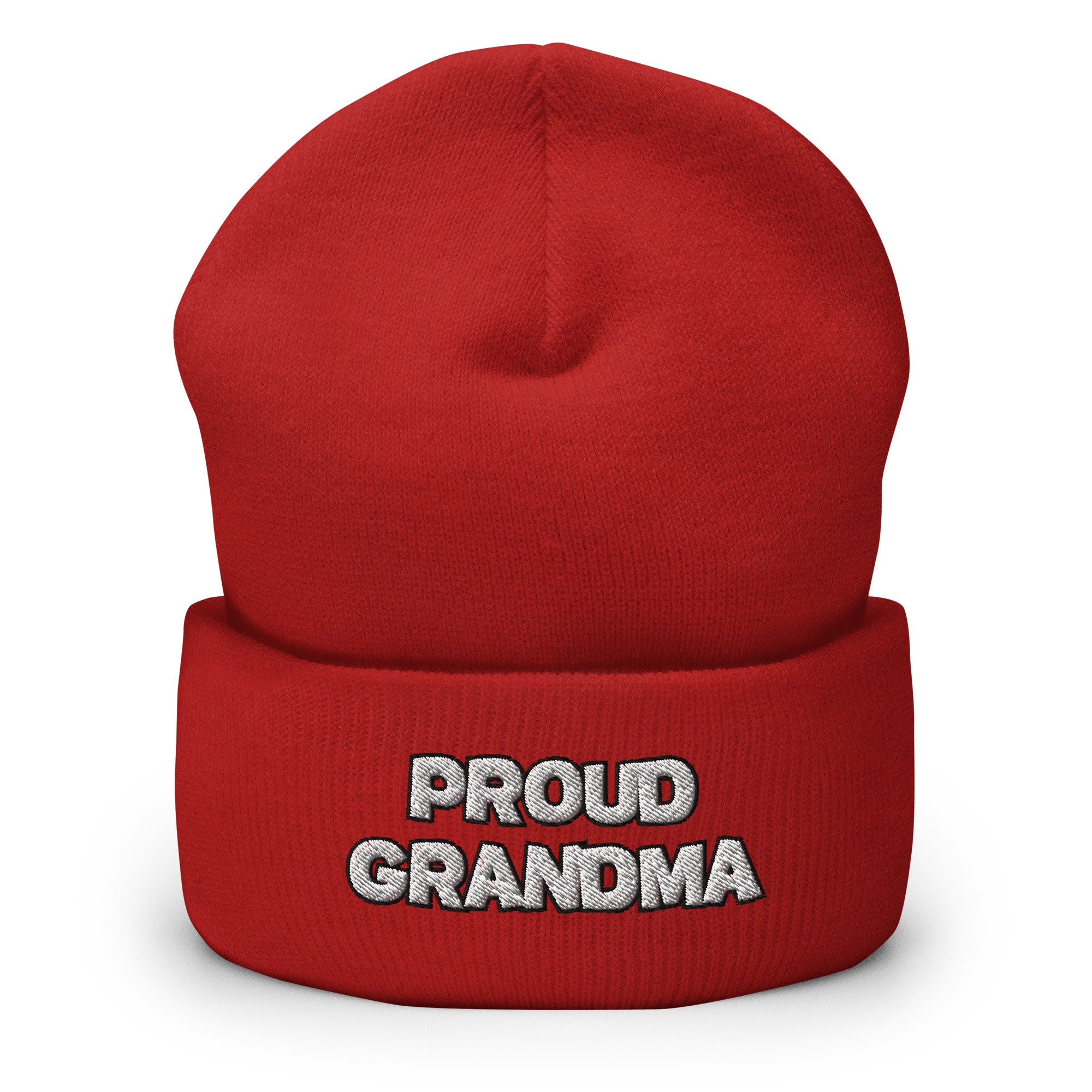 Proud Grandma Cuffed Beanie - Best Grandparent Beanie