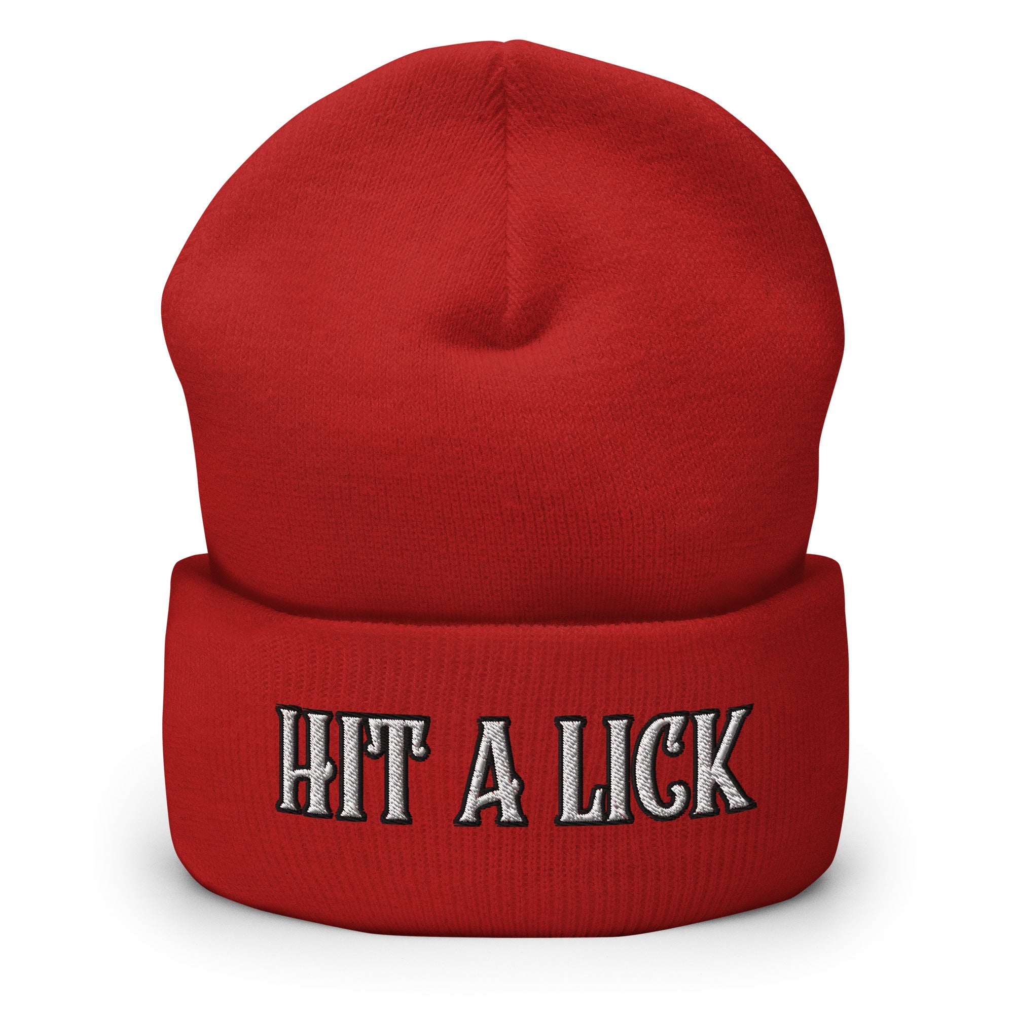 Hit a Lick Cuffed Beanie - Seize Opportunities