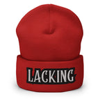 Lacking Statement Cuffed Beanie - Humorous Expression Beanie
