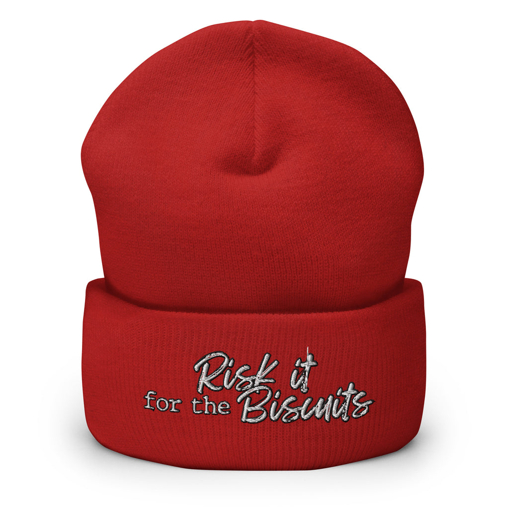 Risk It for the Biscuits Cuffed Beanie