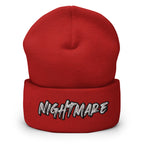 Nightmare Cuffed Beanie - Dream Creepy Nightmare Statement Beanie