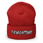 Demontime Cuffed Beanie - Demon Time Satanic Beanie