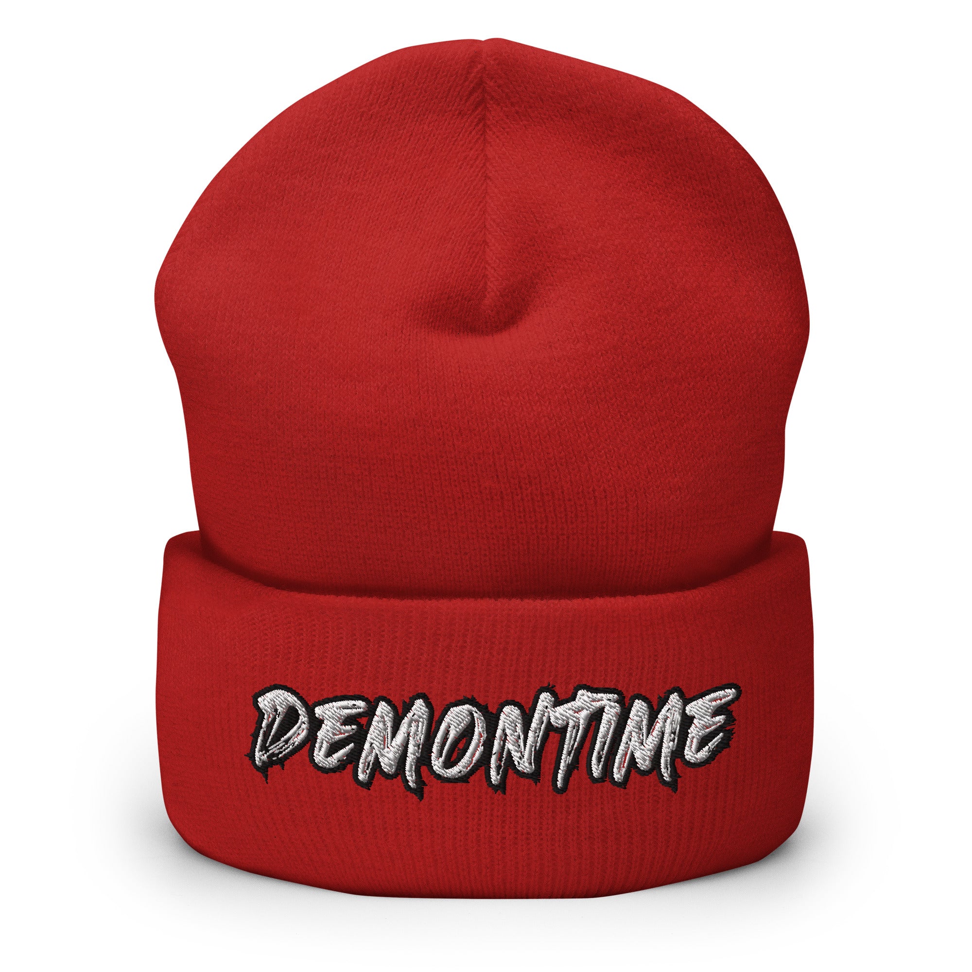 Demontime Cuffed Beanie - Demon Time Satanic Beanie