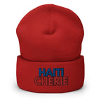 Haiti Cherie Cuffed Beanie - Dear Haiti Love Haiti Embroidered Beanie