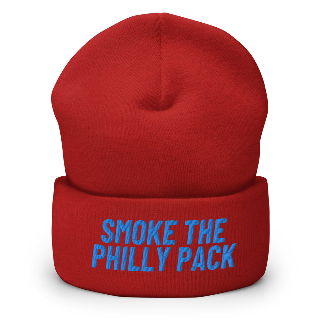 Smoke The Philly Pack Cuffed Beanie - Philadelphia NBA playoffs Basketball