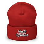 Facts Over Opinion Cuffed Beanie