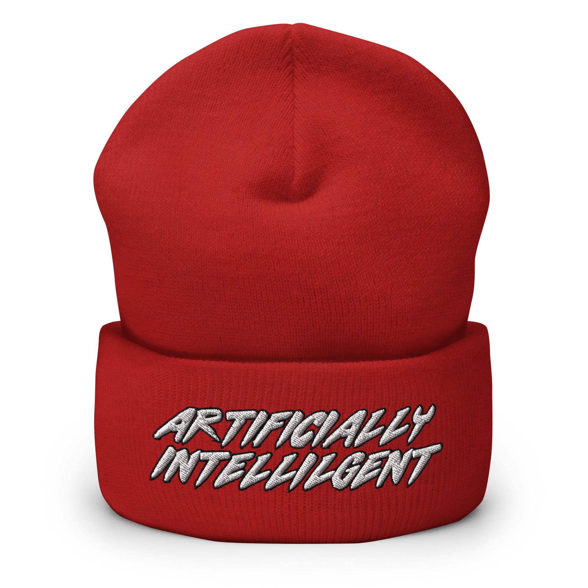 Artificially Intelligent Cuffed Beanie - AI Artificial Intelligence
