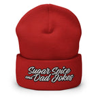 Sugar Spice and Dad Jokes Cuffed Beanie