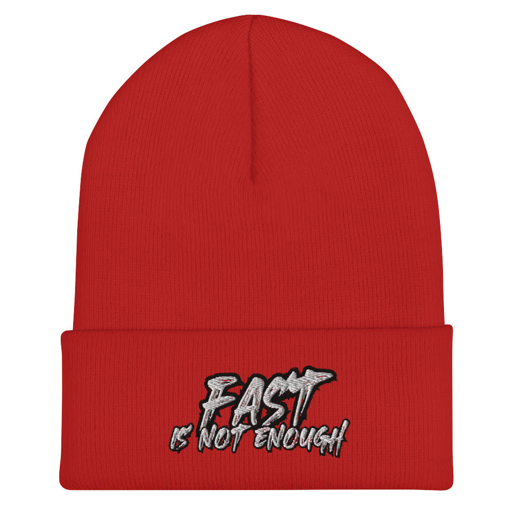 Fast Is Not Enough Cuffed Beanie - Furious Fast Driving