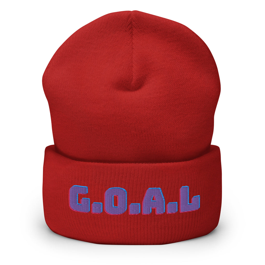 Goal Cuffed Beanie - Goals Statement Modern Beanie