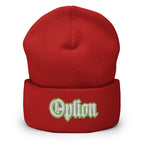 Option Cuffed Beanie - Minimalist Statement Beanie