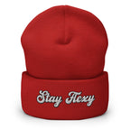 Stay Flexy Cuffed Beanie - Stay Flexible Minimalist Statement Beanie