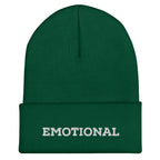 Emotional Cuffed Beanie Emo Funny Dark Goth Different Beanie