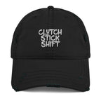 Clutch Stick Shift Distressed Dad Hat - Car Driving Dad, Car Lover, Manual Transmission