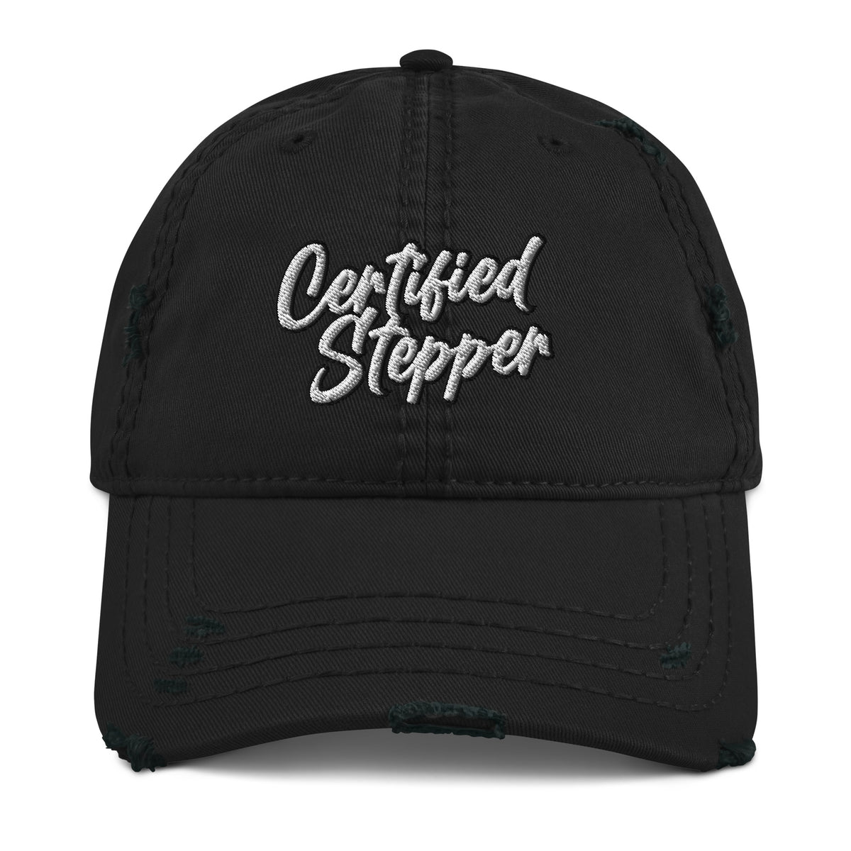 Certified Stepper Distressed Dad Hat - FGE and Juice