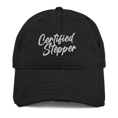 Certified Stepper Distressed Dad Hat - FGE and Juice