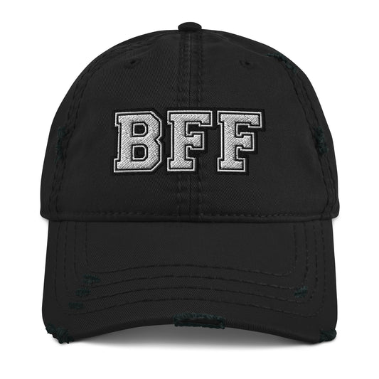 BFF Best Friends Distressed Hat - Best Friends Pair Hat