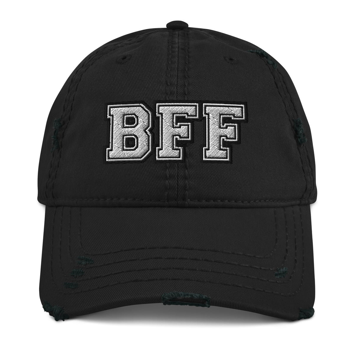 BFF Best Friends Distressed Hat - Best Friends Pair Hat