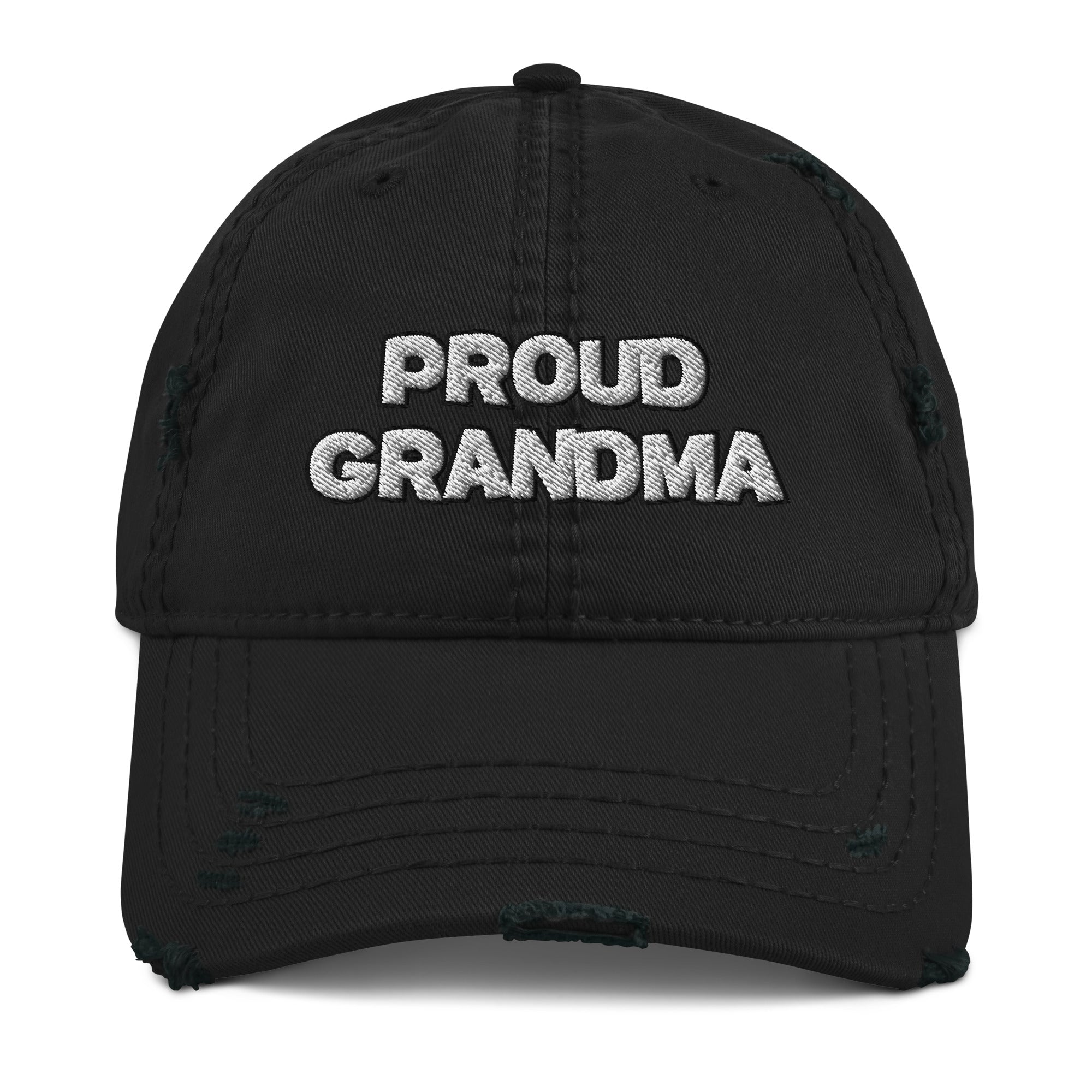 Proud Grandma Distressed Hat - Best Grandparent Hat