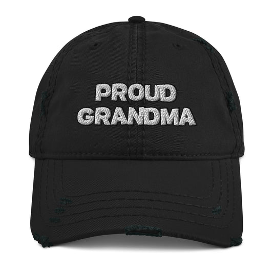 Proud Grandma Distressed Hat - Best Grandparent Hat