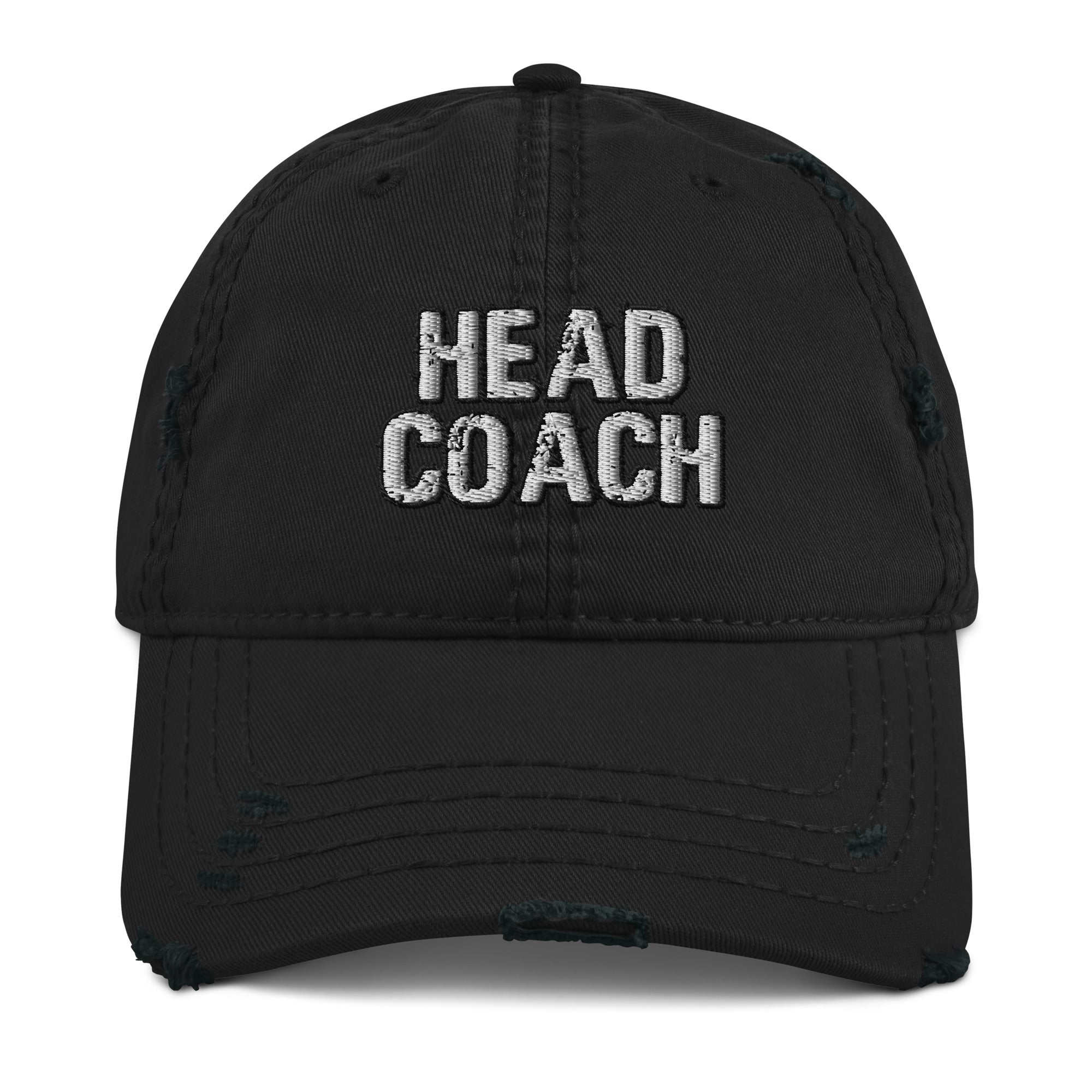 Head Coach Distressed Trainer Hat - Sports Coach Cap