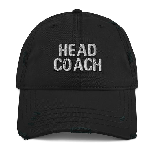 Head Coach Distressed Trainer Hat - Sports Coach Cap