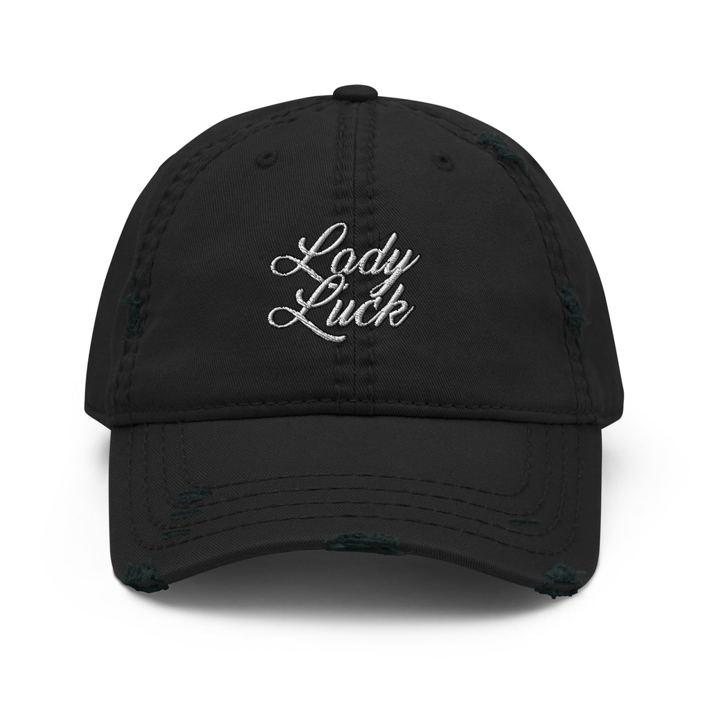 Lady Luck Distressed Hat - Lady Luck Lucky Hat