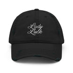 Lady Luck Distressed Hat - Lady Luck Lucky Hat