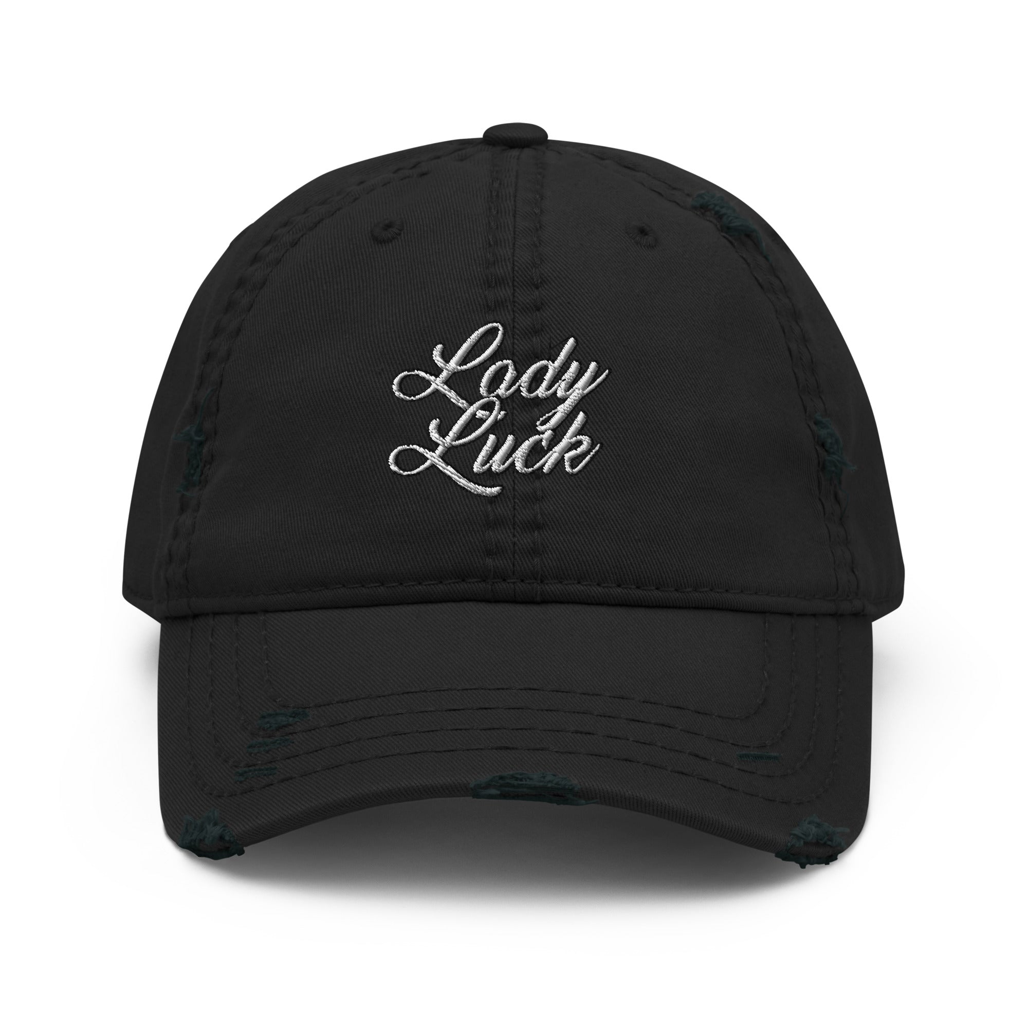 Lady Luck Distressed Hat - Lady Luck Lucky Hat