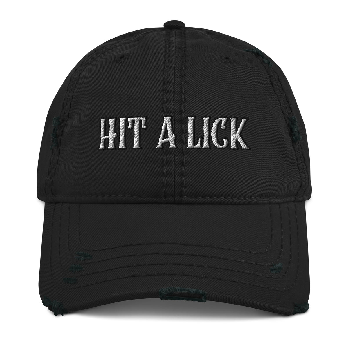 Hit a Lick Distressed Dad Hat - Seize Opportunities