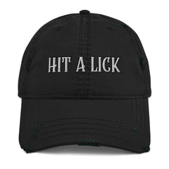 Hit a Lick Distressed Dad Hat - Seize Opportunities