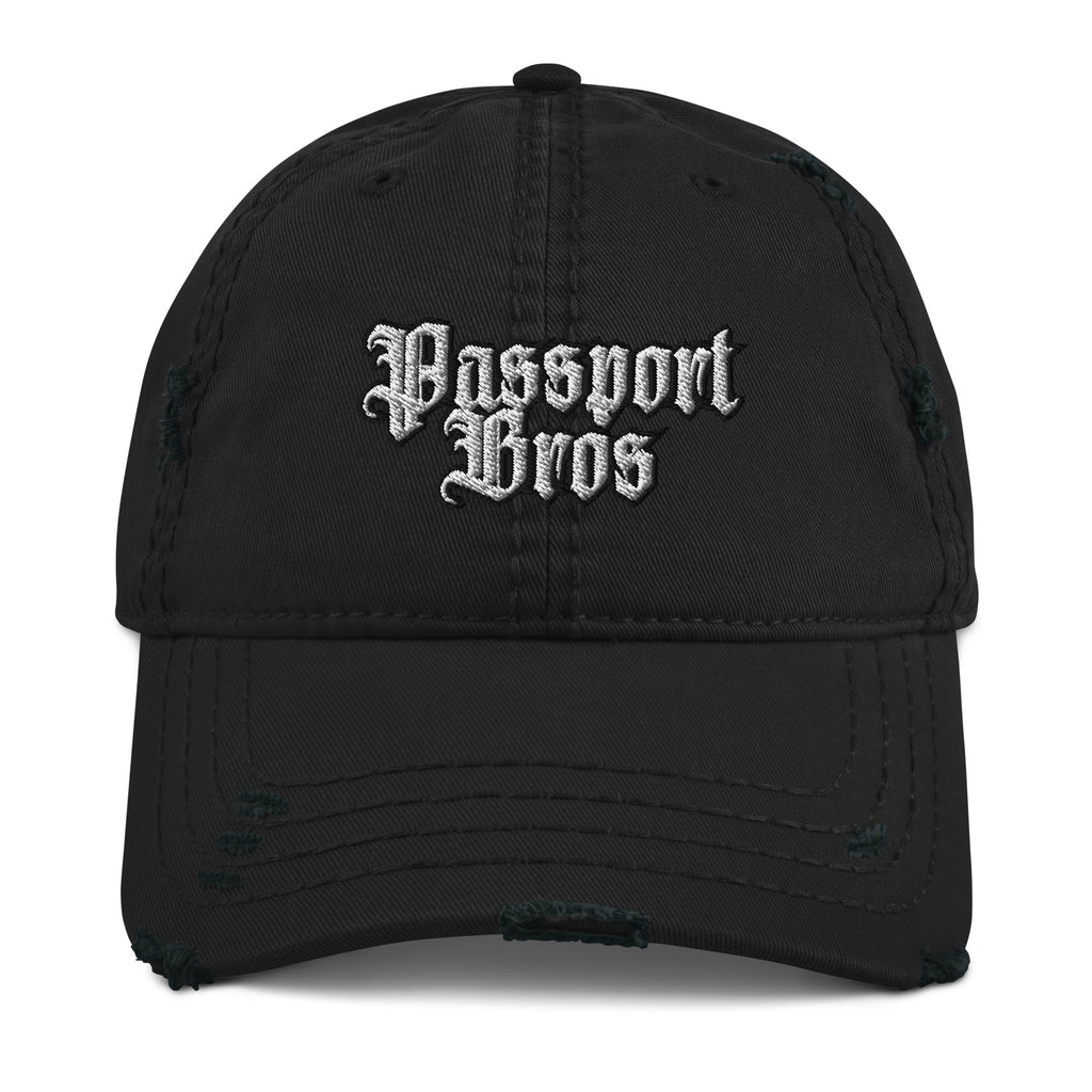 Passport Bros Distressed Dad Hat - Foreign Hunter